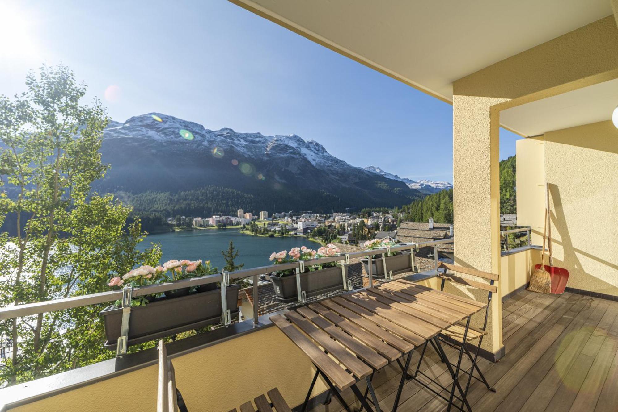 Апартаменты Chesa Bellavista - Санкт-Мориц Экстерьер фото